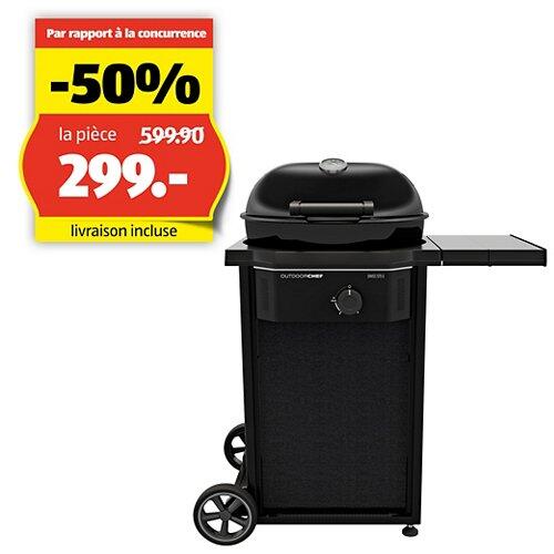 OUTDOORCHEF Barbecue rond à gaz "Davos", 570 g/50 mbar