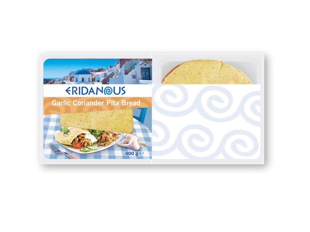 ERIDANOUS Garlic Coriander Pita Bread