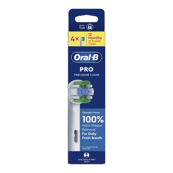 ORAL-B(R) 				Brossettes precision clean, 4 pcs