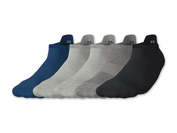 Damen/Herren Sport-Sneakersocken, 5 Paar