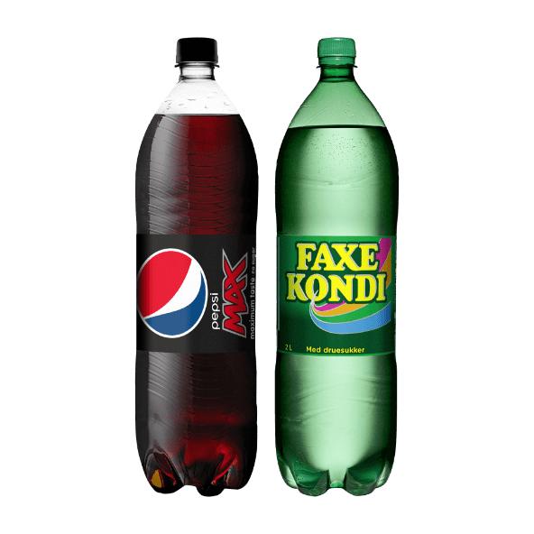 Faxe Kondi eller Pepsi Max