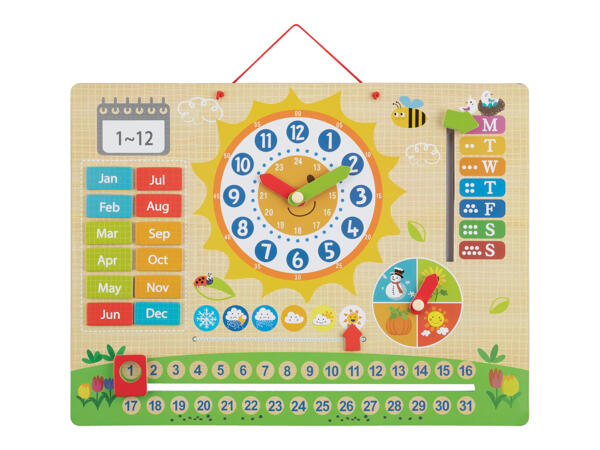 Kid's Magnetic Clock or Wooden Laptop