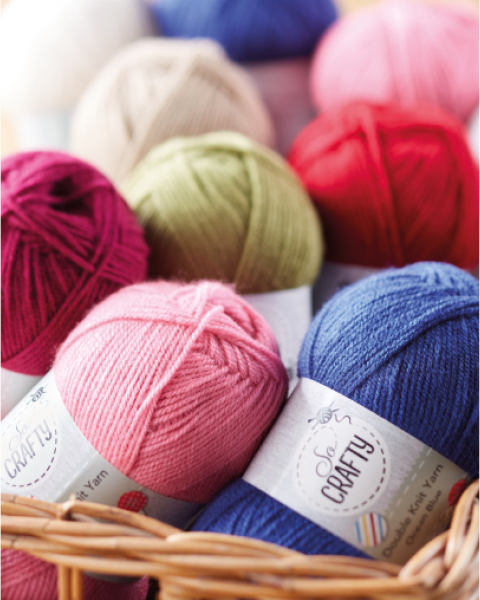 Blue Double Knit Yarn 4-Pack