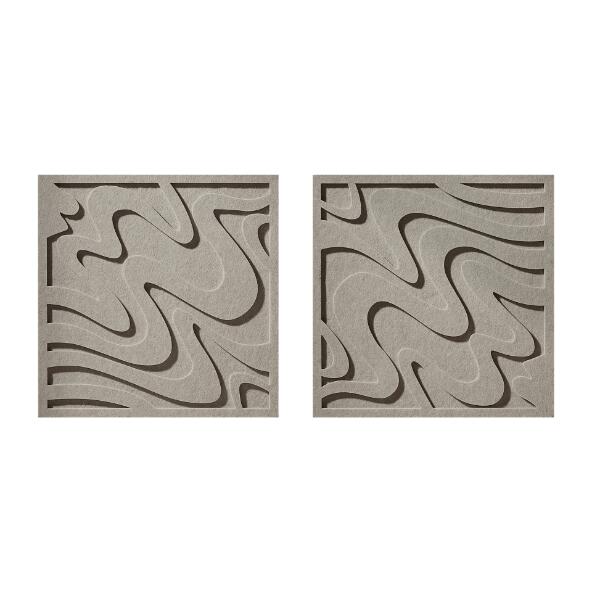 HOME CREATION(R) Panneaux muraux en feutre, 2 pcs
