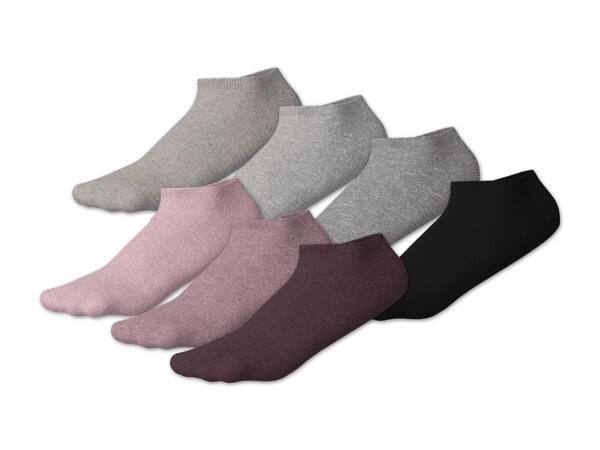 Damen/Herren Sneakersocken, 7 Paar