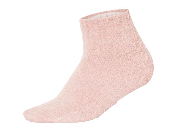 Esmara Ladies' Pink Slipper Socks - 2 Pairs