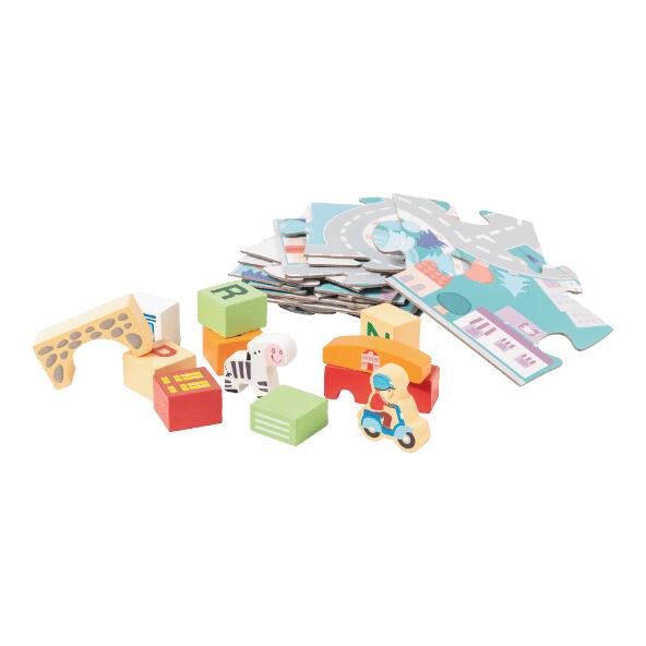 PLAYLAND(R) 	 				Blocs de construction en bois