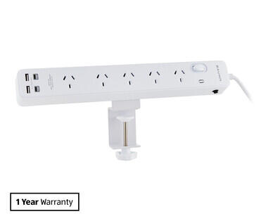 Desk Mounted 5 Outlet Powerboard