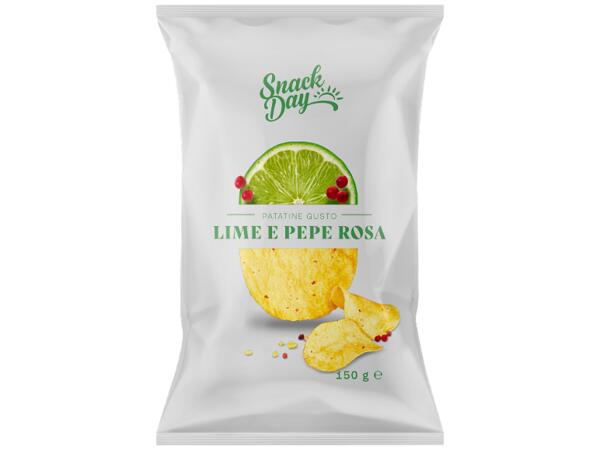 Pepper and Lime Flavour Potato Crisps