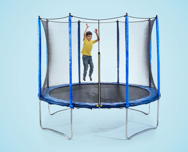 Trampolin mit Sicherheitsnetz