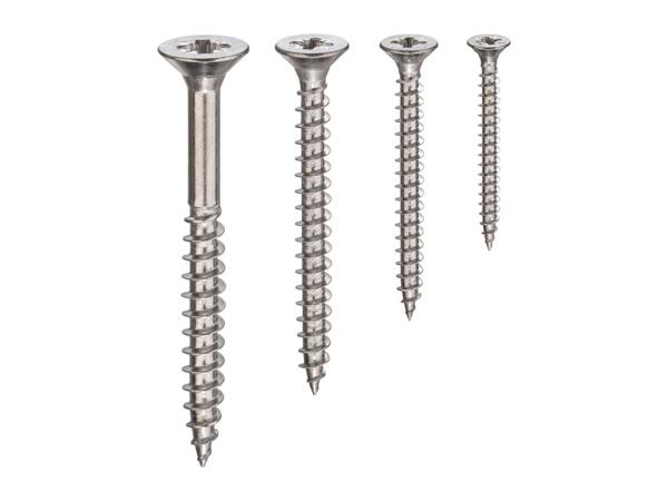Parkside Stainless Steel Chipboard Screws/​Sheet Metal Screws - 260 Pieces