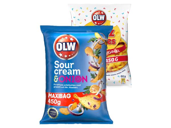 OLW Cheez Doodles/ Sourcream & Onion chips