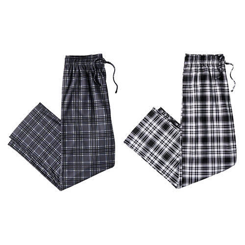 2 Pack Men's Sleep Pants - Grey, M