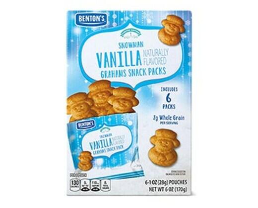 Benton's 
 Snowman Graham Snack Packs Cinnamon or Vanilla