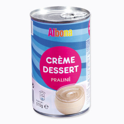 Crème dessert parfum praliné