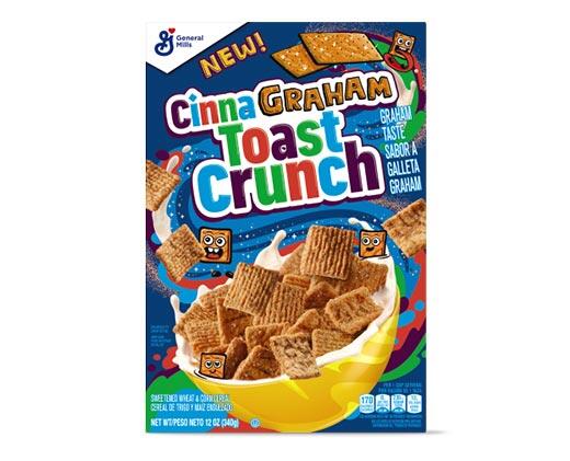 General Mills 
 Lucky Charms or Cinnagraham Toast Crunch Cereal
