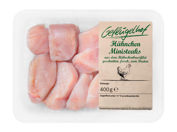 Frische Hendl-Mini-Steaks