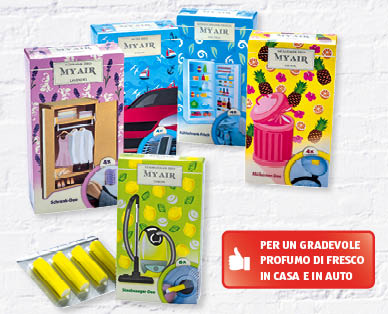 Deodoranti per piccoli ambienti MY AIR