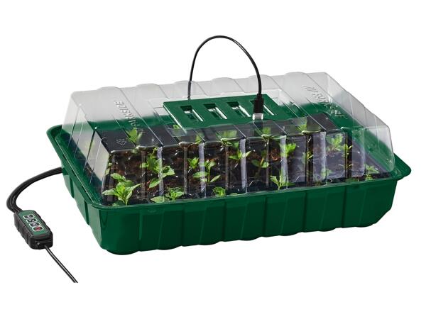 Odlingslåda med LED-belysning, set