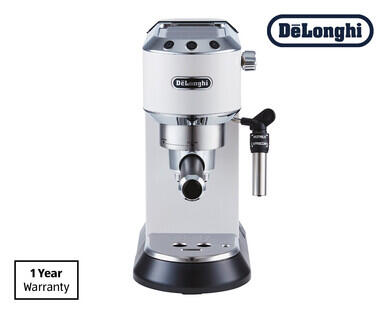 De'Longhi Dedica Pump Espresso Machine - White