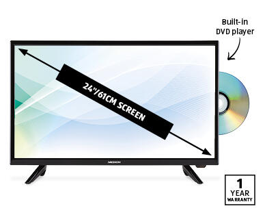 24" Full HD TV with Built-In DVD Player