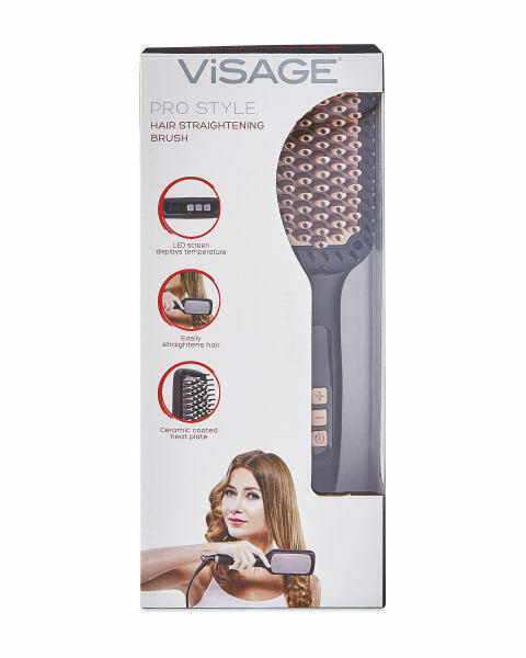 Black/Gold Hair Straightening Brush