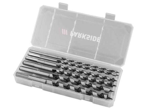 Auger drill bit set, 4 or 6 pieces