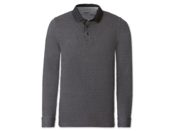 Herren Langarm-Poloshirt