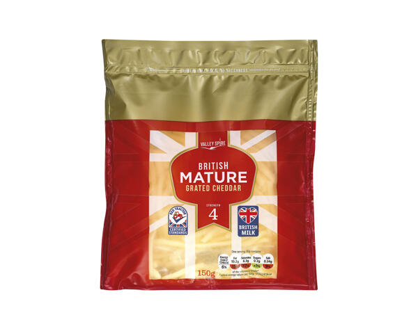 Valley Spire British Mature Grated Cheddar