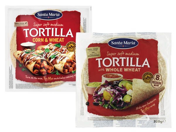 SANTA MARIA Vollkorn oder Mais & Weizen Tortillas