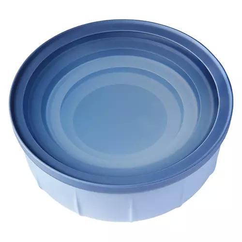 4 Piece Nesting Food Storage Bowls Set, Blue