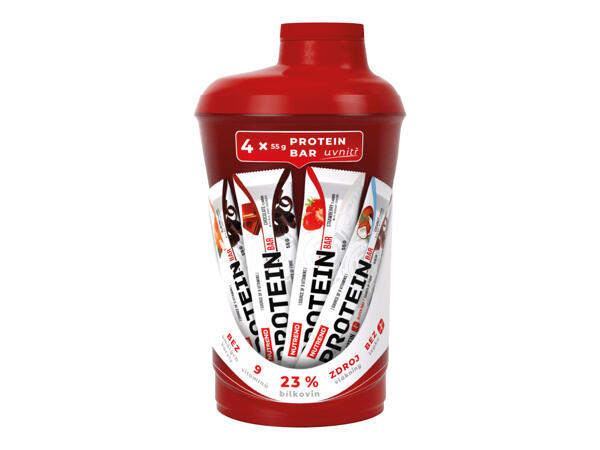 4x PROTEINOVÁ TYČINKA + SHAKER ZDARMA
