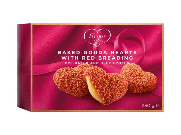 Baked Gouda Hearts