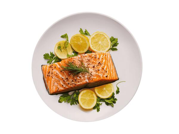 Frischer Ofenlachs mariniert