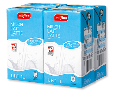 Latte UHT MILFINA