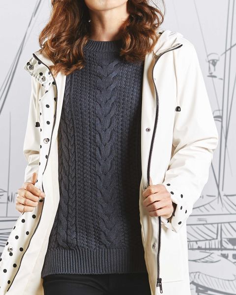 Avenue Ladies Cable Knit Jumper