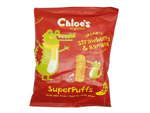 Chloe's Organic Strawberry & Banana Puffs