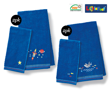 CHILDREN'S BATH TOWEL SET 2PK