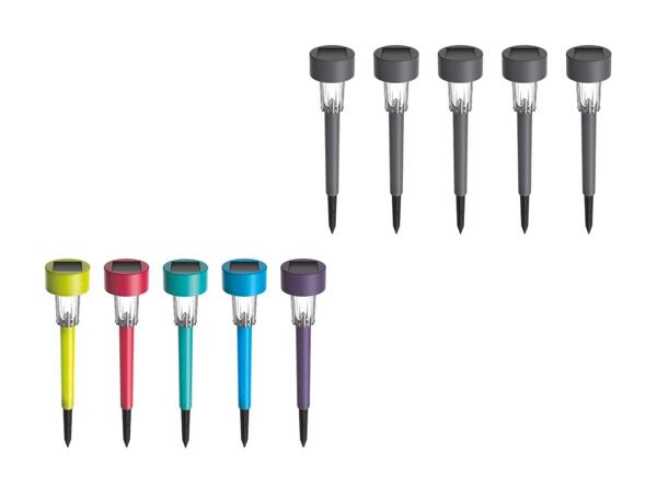 Lampes solaires à LED, set de 5