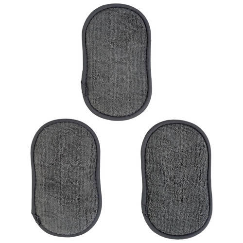 Microfibre Sponge with Scourer 3 Pack