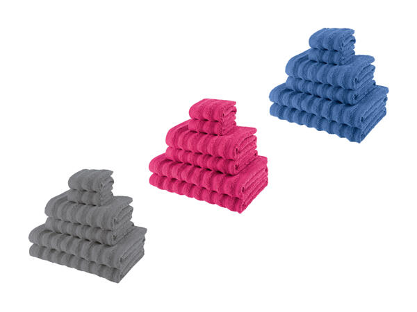 Linges en éponge, 6 pièces