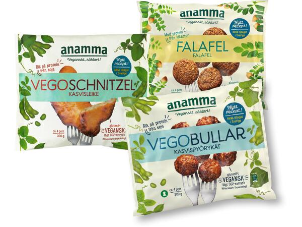 Anamma Falafel/ Vegobullar/ Vegoschnitzel
