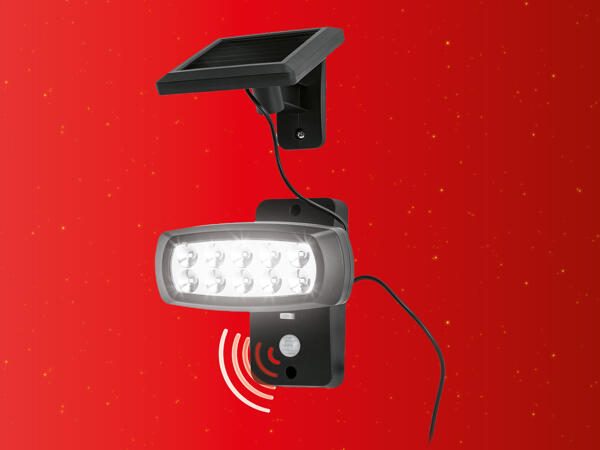 LIVARNO LUX(R) LED-projektør med solcellemodul
