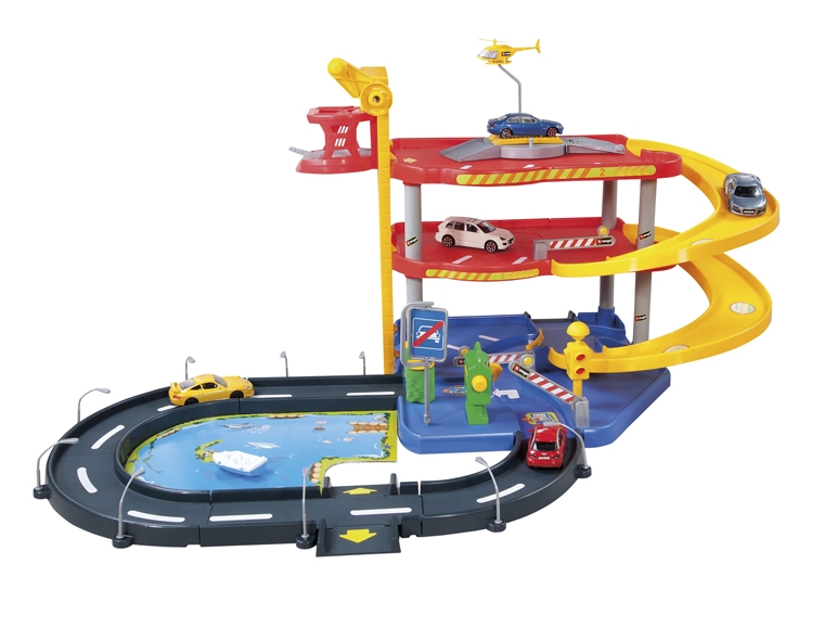 BBURAGO Parking Garage Playset or Car Service Playset