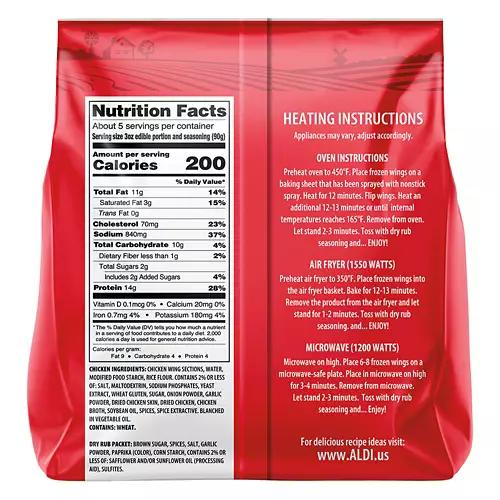 Nashville Style Hot Dry Rub Chicken Wings, 22 oz