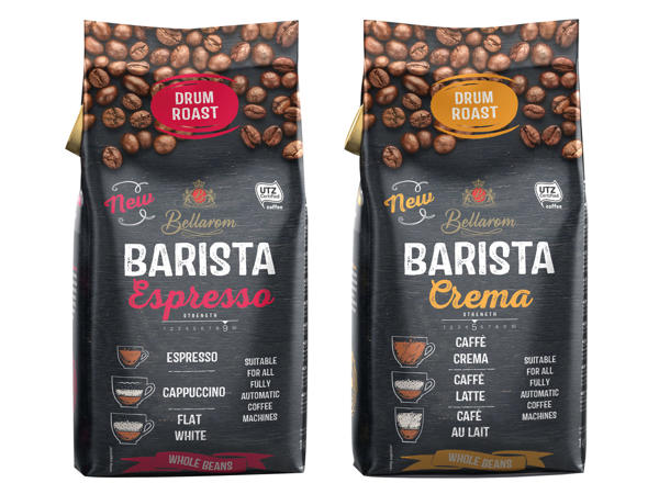 BELLAROM Barista Espresso oder Creme ganze Bohne Arabica