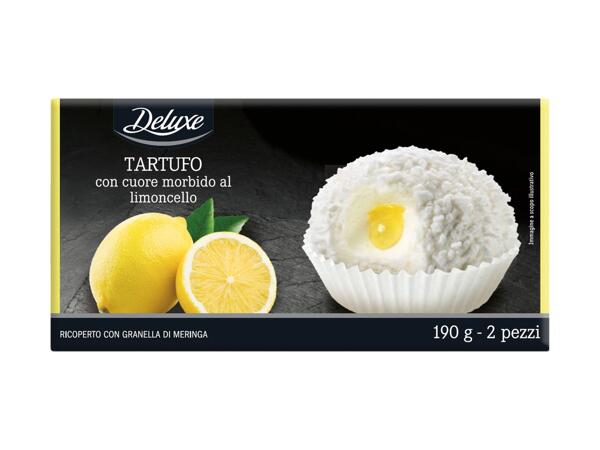 Tartufo ice cream with limoncello