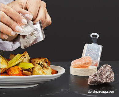 Gourmet Rock Salt with Grater and Stand 160g