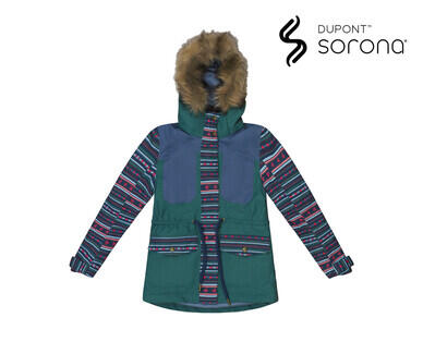Children's Snowboard Jacket - Fur Trim