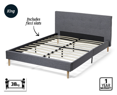 Fabric Bed Frame – King